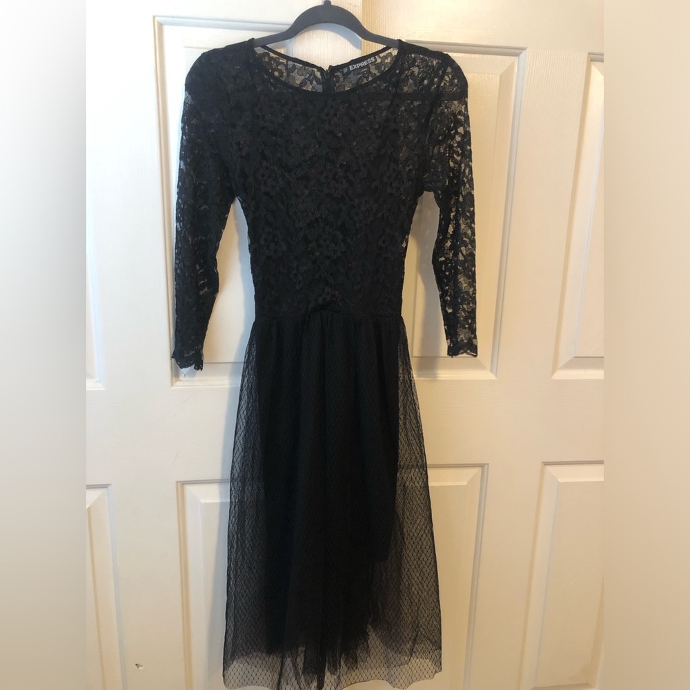 Express Black Lace Dress